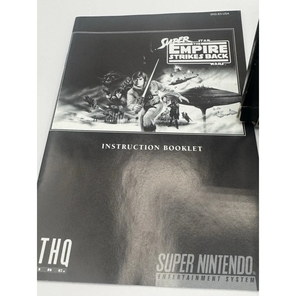 Super Star Wars The Empire Strikes Back SNES Complete CIB Box Manual Tested